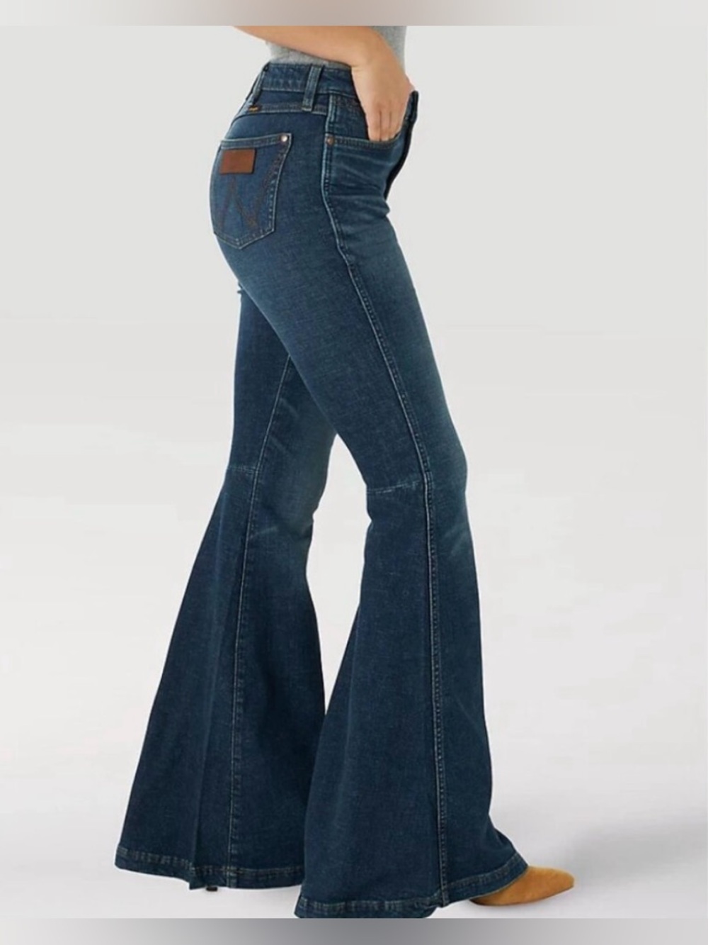 Wrangler Retro Jana High Rise Trumpet Flare Denim Jeans Womens Medium